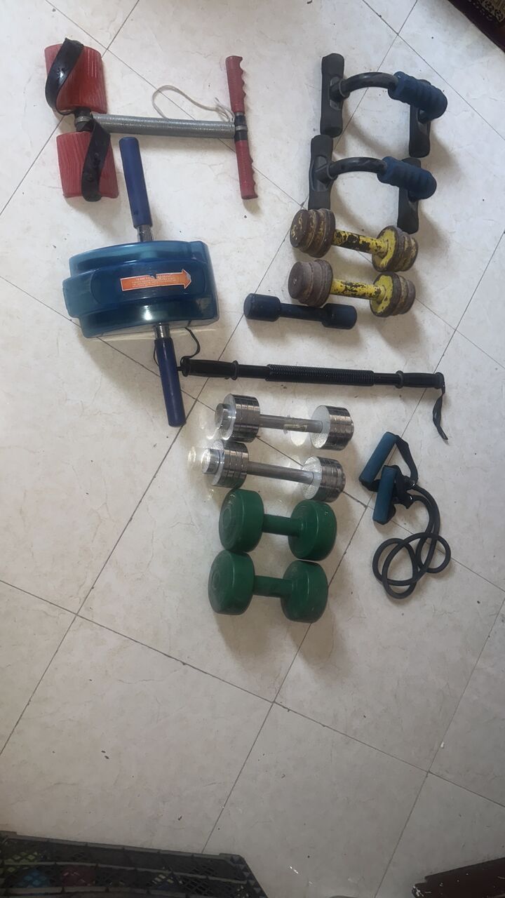 Al Malaz, Sporting Goods, SAR 500,  Health Care Cycling Machine Home-workout Set: Dumbbells/weights, Push-up Bars, Resistance