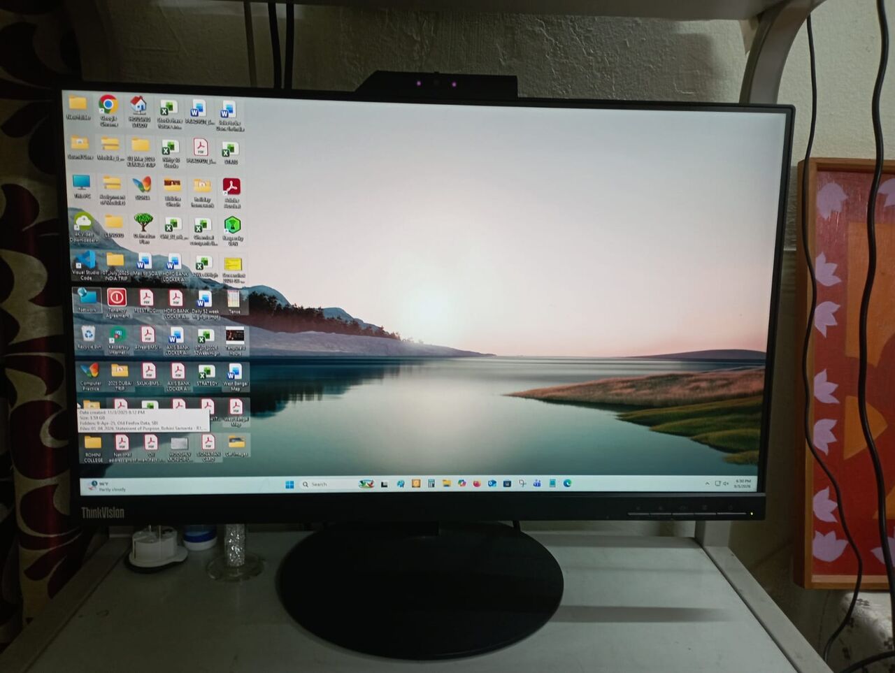Jubail, Computers, SAR 1000,  Lenovo ThinkVision Desktop 21.5-Inch Monitor, 8GB RAM, HDD 500GB