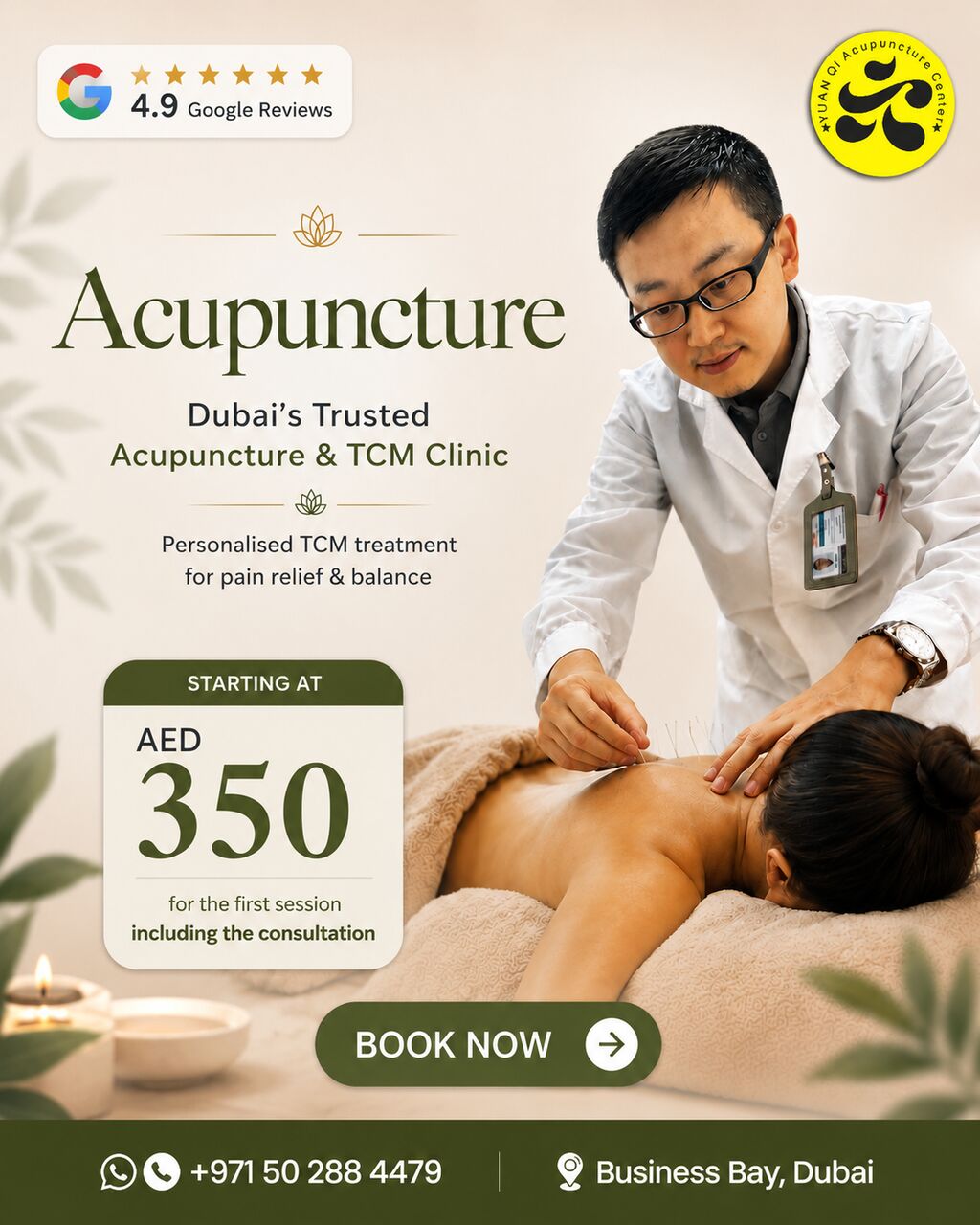 Dubai, Health, Acupuncture For Back & Neck Pain In Dubai | Yuan Qi