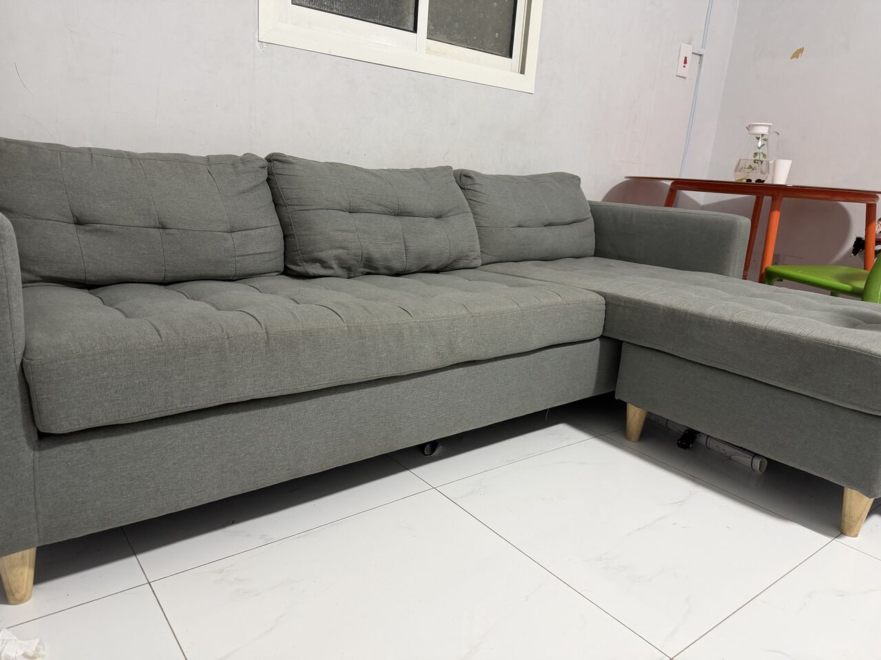 Al Malaz, Furniture, SAR 450,  Sofa And Dining Table With Chairs