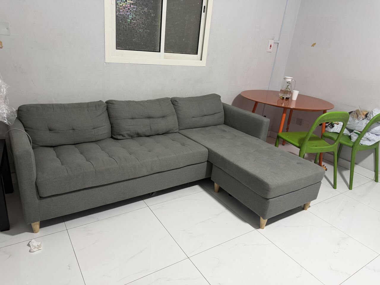 Al Malaz, Furniture, SAR 450,  Sofa And Dining Table With Chairs