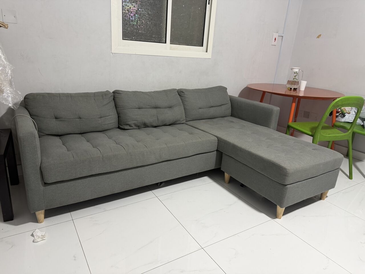 Al Malaz, Furniture, SAR 450,  Sofa And Dining Table With Chairs