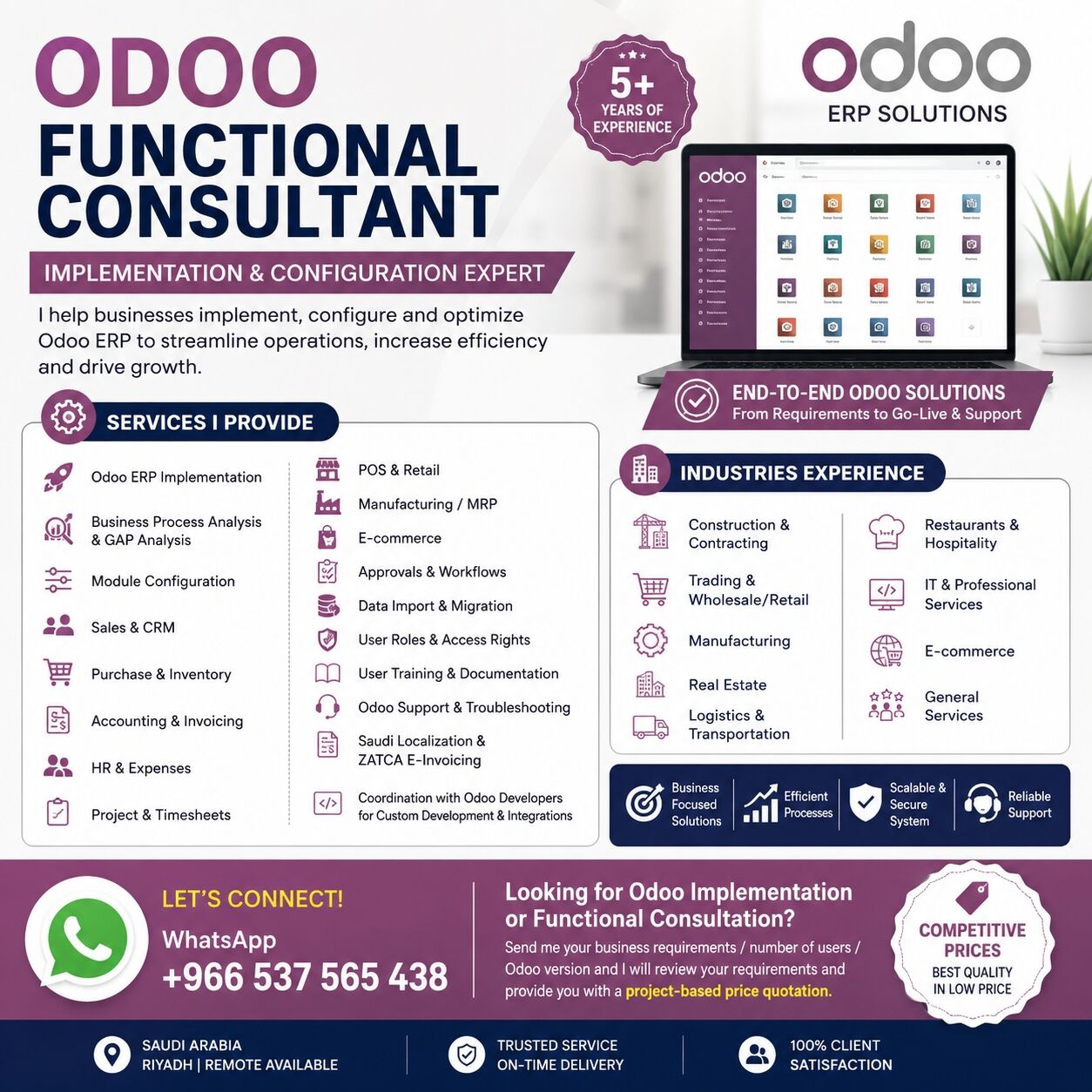 Jeddah, ERP, Need An Odoo Functional Consultant?