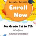 Home Tuition For Grade Kg To 7th (Malayalees Preffered)