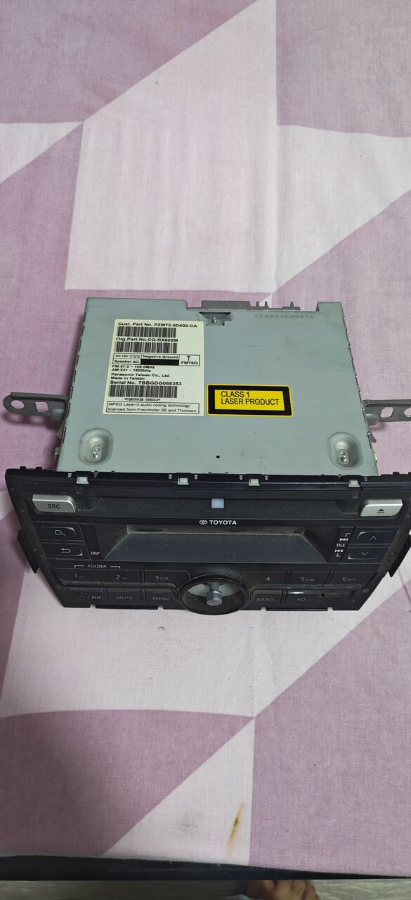 Jubail, Auto Parts, SAR 300,  Toyota Yaris Stereo System ( Recorder) Original Available For Sale