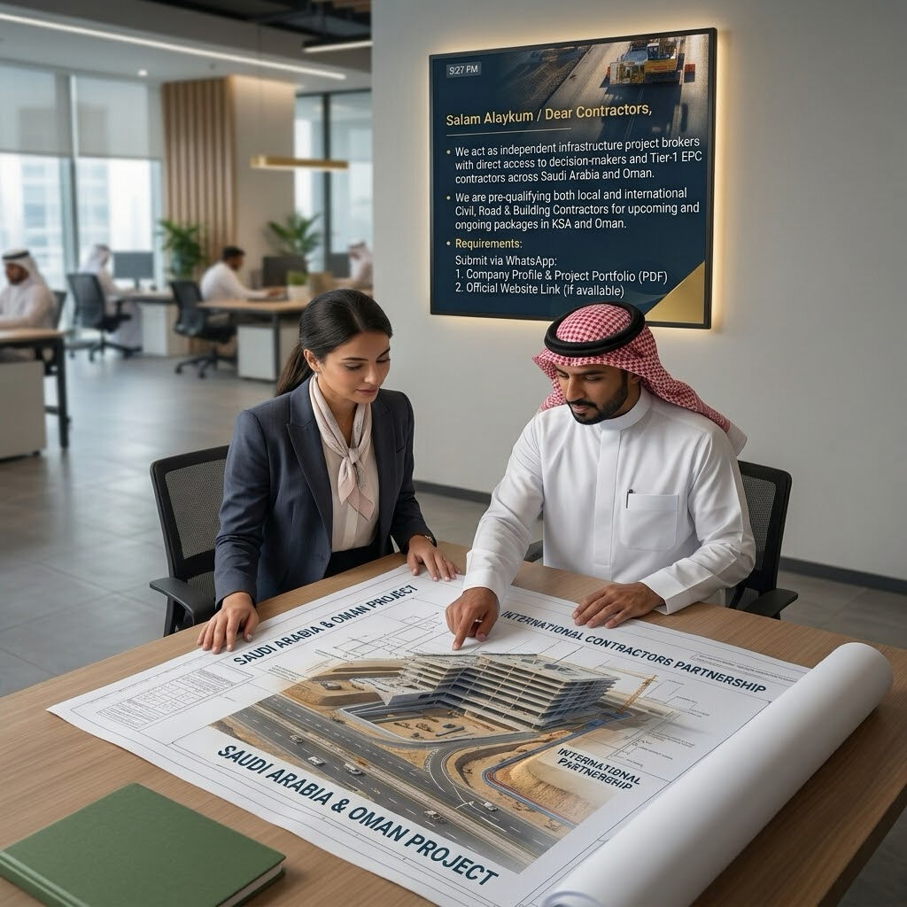 Riyadh, Business Partners, Project Brokerage: Road & Civil Construction Subcontracts (KSA)⁠