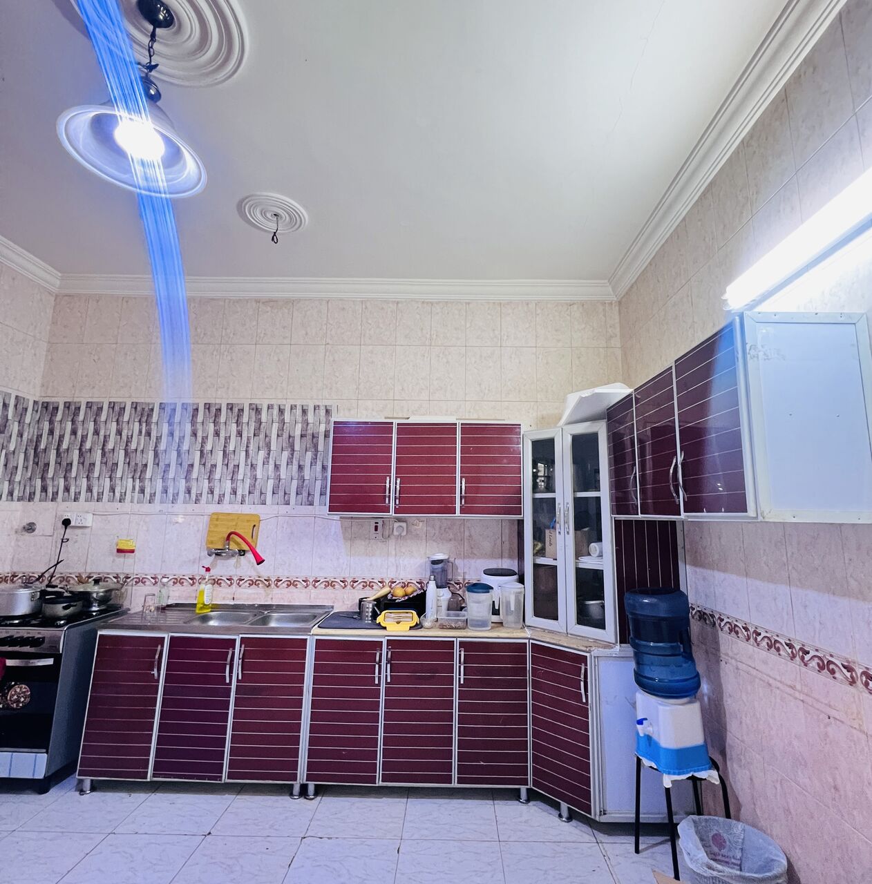 Al Marwah, Household Items, SAR 450,  Kitchen Cabinets(6mtr) (neat & Spacious)and Sofa (11 Seated)with Pillow Cushions(750 +450)