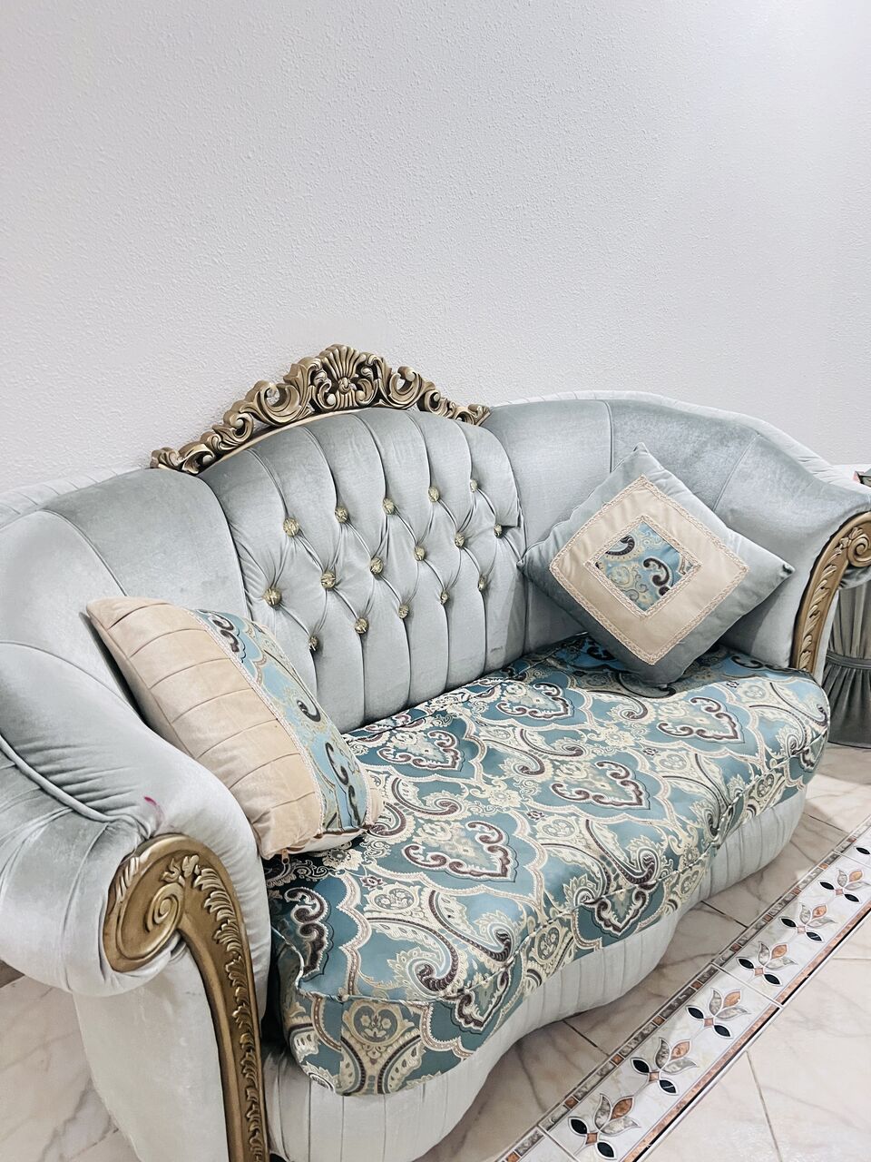 Al Marwah, Household Items, SAR 450,  Kitchen Cabinets(6mtr) (neat & Spacious)and Sofa (11 Seated)with Pillow Cushions(750 +450)