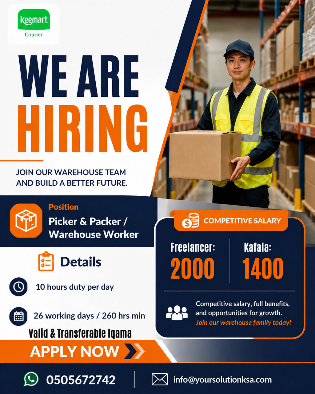 Riyadh, Jobs, Picker And Packer