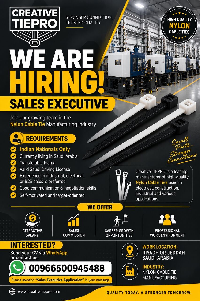 Jeddah, Jobs, SALES REPRESENTATIVE