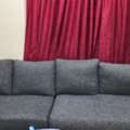 SAR 150,  4 SEATER SOFA - DOUBLE PIECE , WOVEN FABRIC BRITISH STYLE