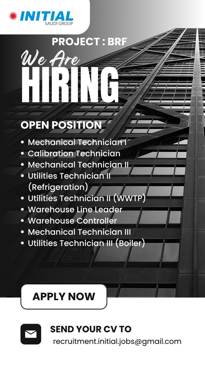 Riyadh, Jobs, Urgent Hiring