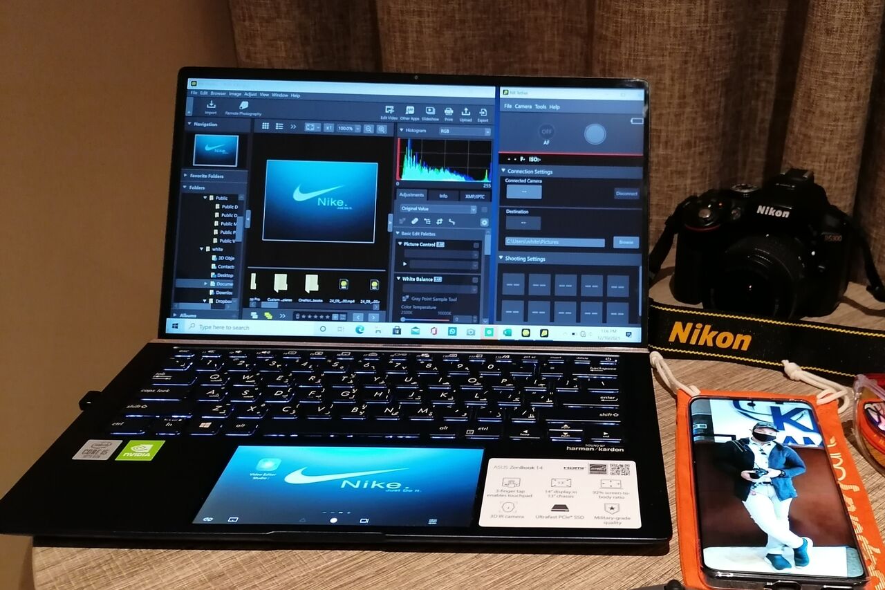 Abqaiq, Computers, SAR 2500,  Asus Zenbook 14 With Screenpad (Good As New, Smooth)