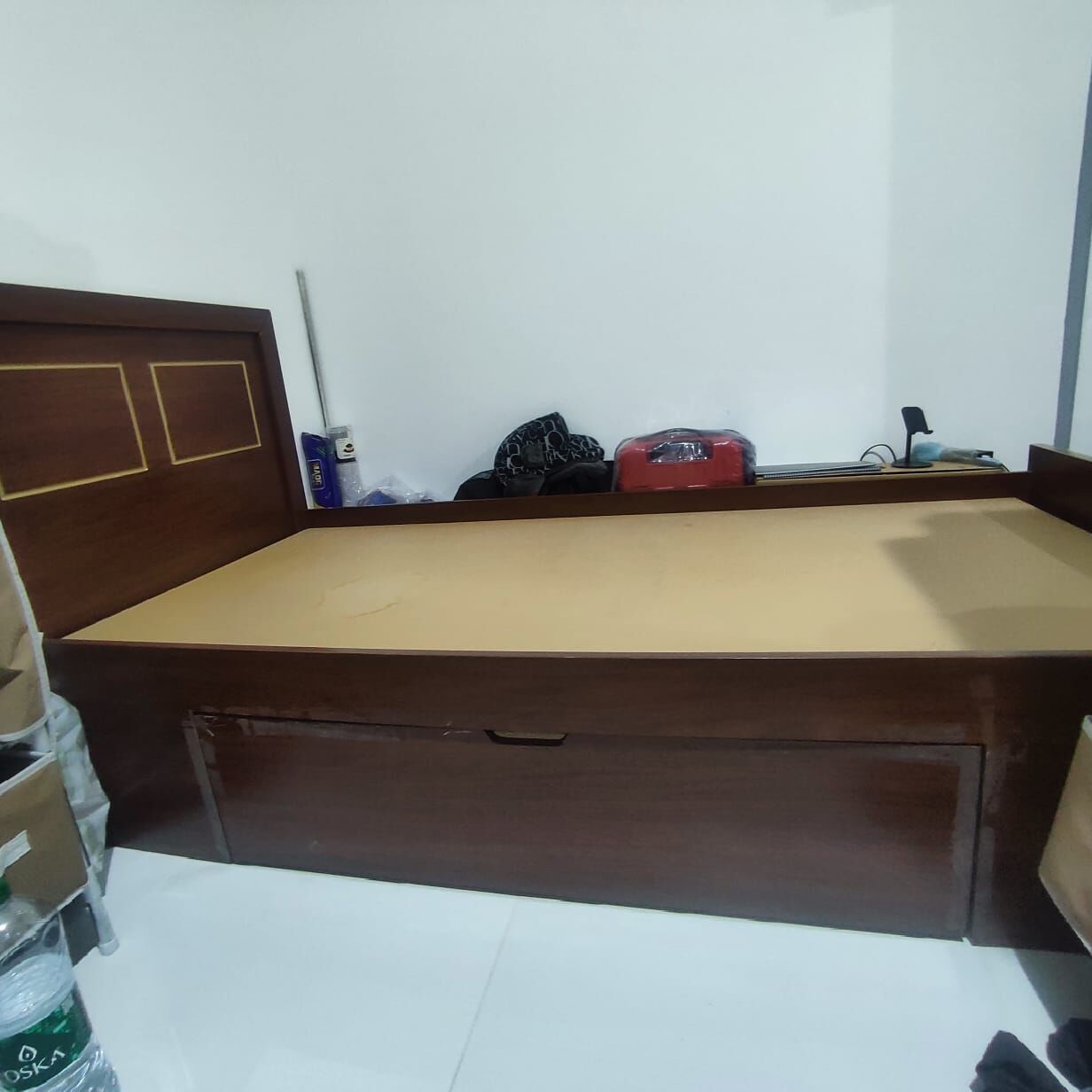 Al Murabba, Furniture, SAR 400,  Single Wooden Storage Bed