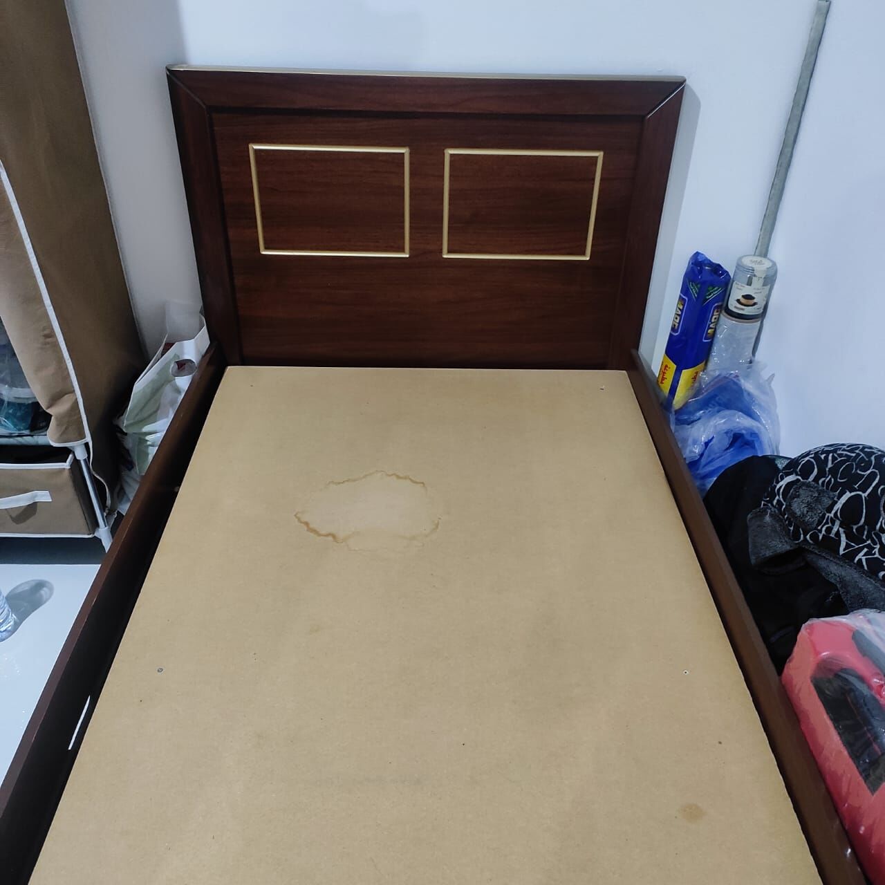 Al Murabba, Furniture, SAR 400,  Single Wooden Storage Bed
