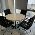 BHD 200,  Round Meeting Table + 4 Low Back Chairs