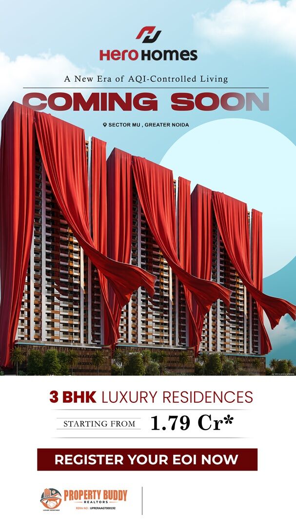 Greater Noida, Real Estate For Sale, INR 1,  3 BR,  1650 Sq. Feet,  Premium 3 BHK Apartments In Sector MU