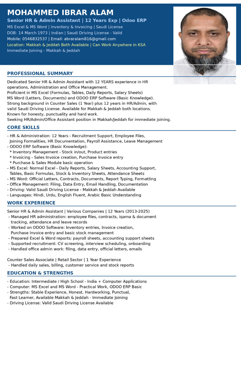 Jeddah, Job Seekers, Admin Assistant Or Counter Sale