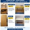 SAR 325,  Furniture For Sale &ndash; Computer Table, Dining Table, Wardrobe & IKEA Coffee Table