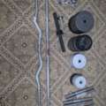 SAR 900,  Almos 60 Kg Of Weight, 2 Rods, 1 Bench Press, 2 Set Of Dumbell Rods
