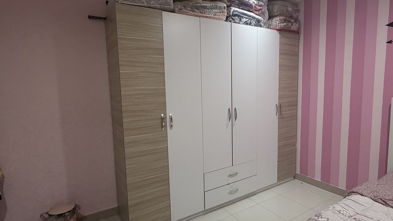 Dammam, Furniture, SAR 3500,  Bedroom Set For Sale &mdash; 4-piece Set + Cupboard. Includes Single Bed, Dressing Table, Side T