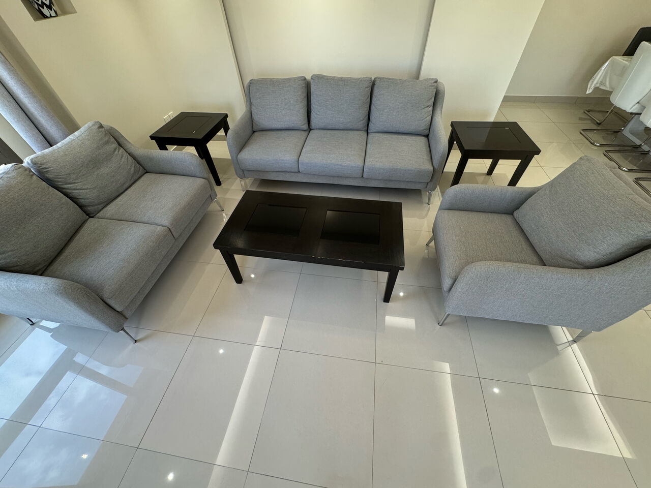 Al Rabwah, Furniture, SAR 1200,  Elegant 6-Seater Living Room Sofa Set &ndash; Almost New