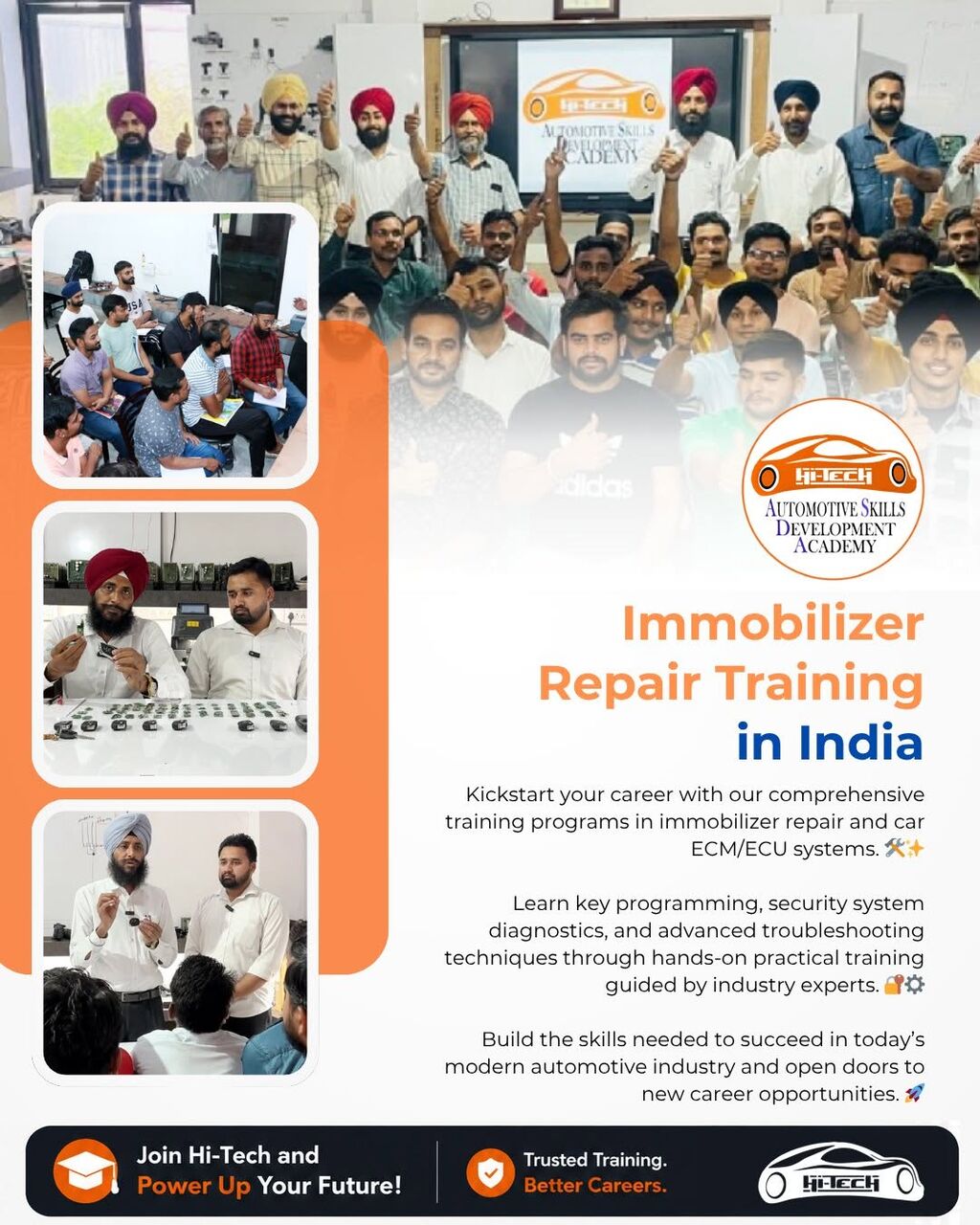 Punjab, Lessons Offered, Key Immobilizer Repair Training - Hi-Tech Khanna