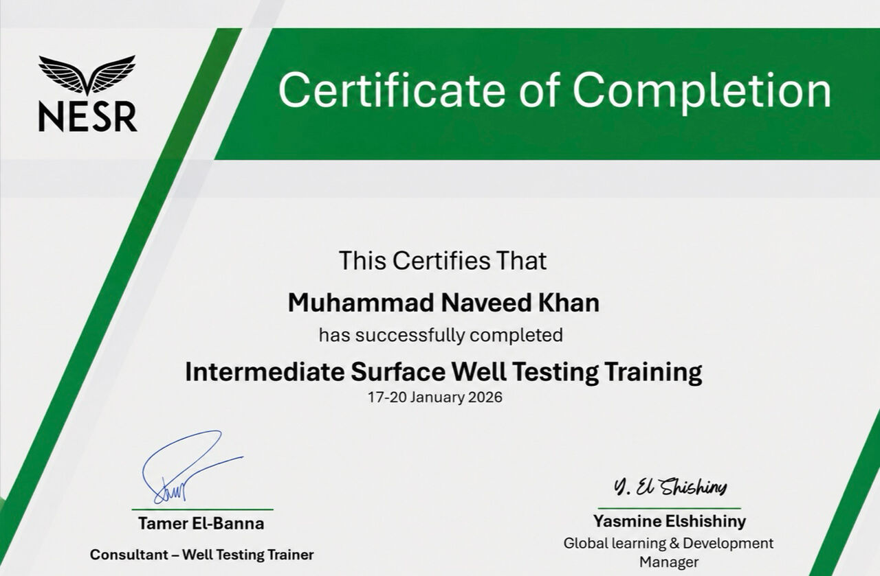 Jubail, Job Seekers, Well Testing