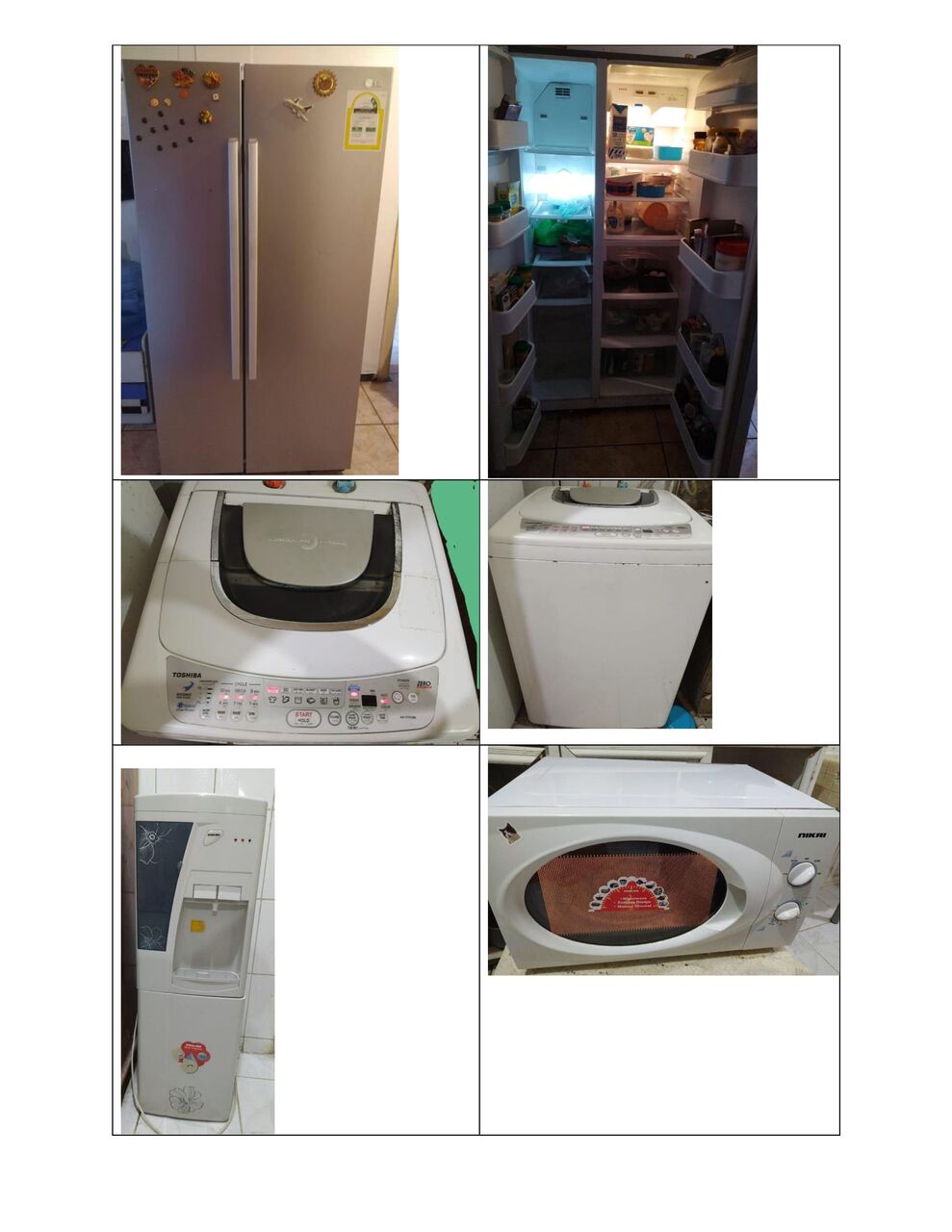 Jeddah, Appliances, SAR 100,  Items (Fridge, ACs, Washing Machine, Cupboards, Sofa Fans Etc)