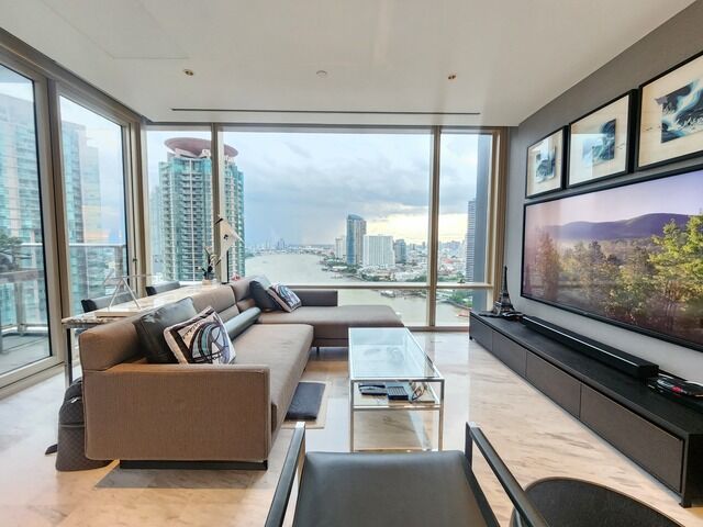 Bangkok, Villas, THB 200000,  117 Sq. Meter,  River View Condo For Rent And Sale At Four Seasons Private Residences