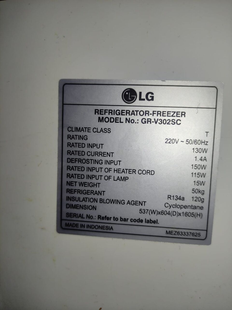 Jeddah, Appliances, SAR 600,  LG Refrigerator 300Ltr. Very Good Condition