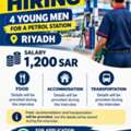 Young Men For A Petrol Station