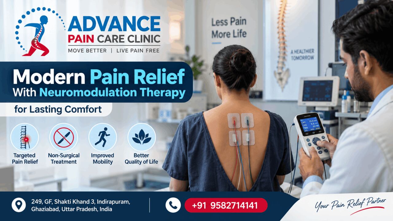 Ghaziabad, Health, Neuromodulation Therapy In Ghaziabad For Long-Term Pain Care