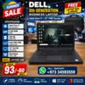 BHD 93,  DELL Core I7 8th Generation Professional Laptop 14" Full HD Screen 8GB DDR4 RAM 256GB SSD