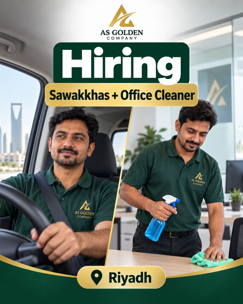 Riyadh, Jobs, Sawakkahs + Office Cleaner &ndash; Riyadh