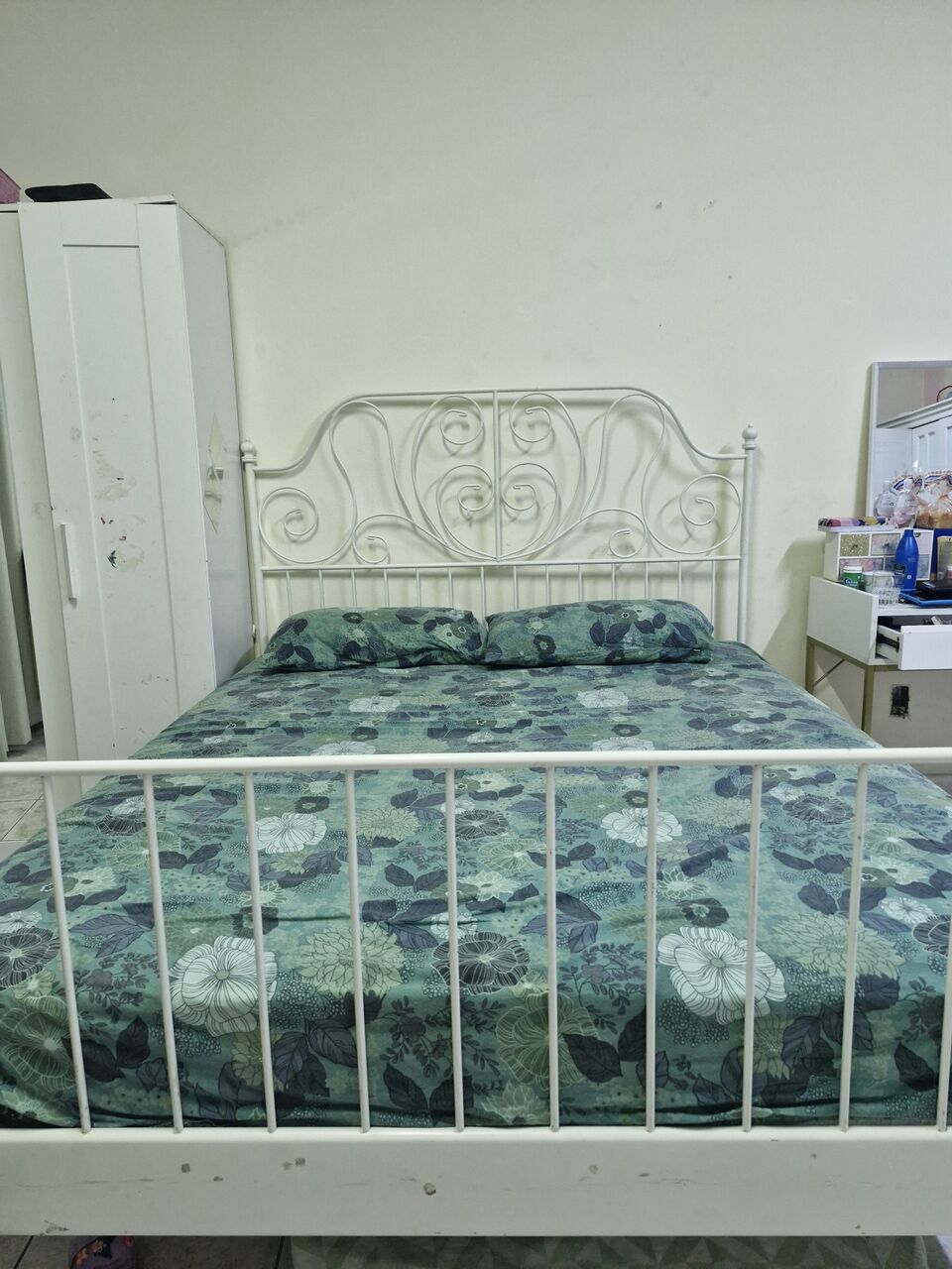 Madinat Al Ummal, Furniture, SAR 400,  Ikea Bed Frame And Home Center Mattress For Sale