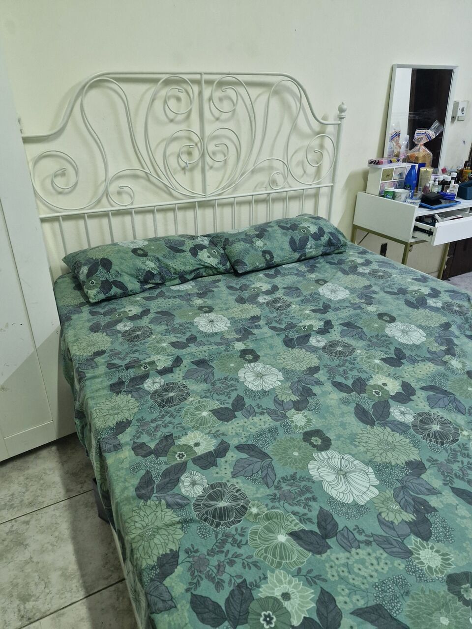 Madinat Al Ummal, Furniture, SAR 400,  Ikea Bed Frame And Home Center Mattress For Sale