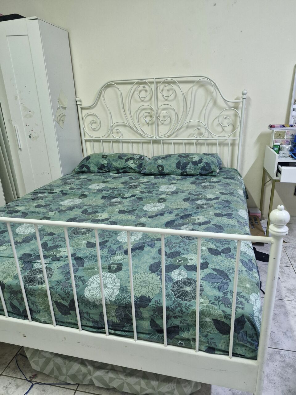 Madinat Al Ummal, Furniture, SAR 400,  Ikea Bed Frame And Home Center Mattress For Sale
