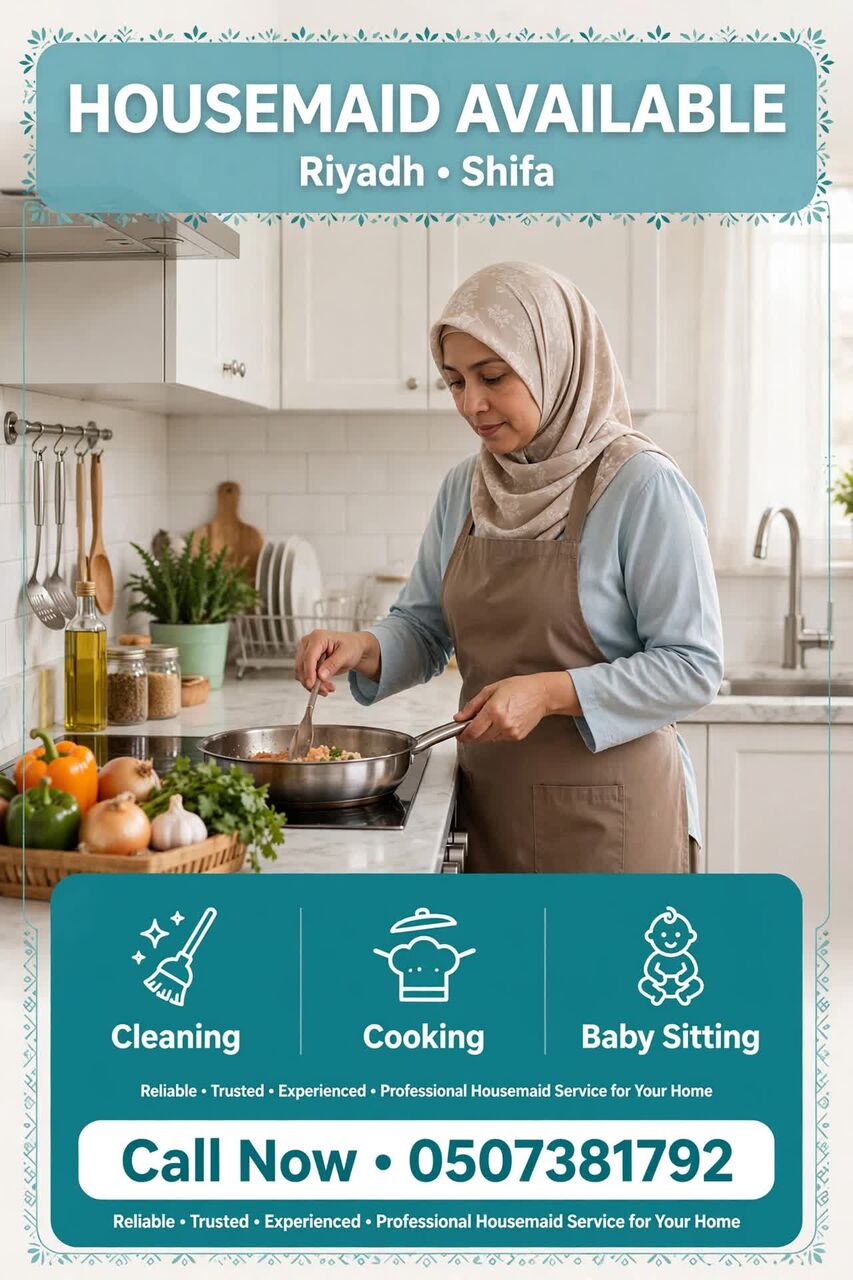 Riyadh, Cleaning, Cleaning, Cooking, Laundry