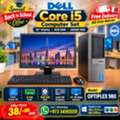 BHD 38,  Back To School Offer DELL Core I5 Computer Full Set DELL HD Wide Monitor 8GB RAM 500GB HDD