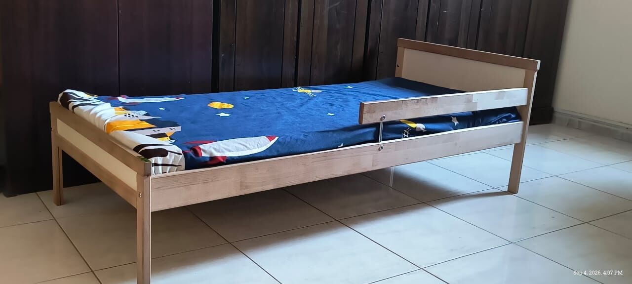 Al Jubail Al Balad, Furniture, SAR 350,  🛏️ IKEA Kids Bed + Mattress For Sale  IKEA Kids’ Bed With Mattress – 90 × 160 Cm