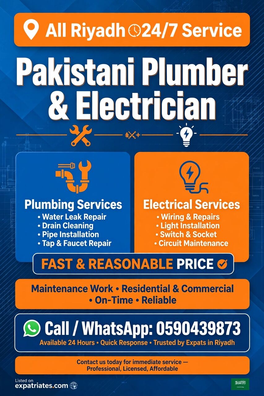 Al Malqa, Technical, Plumber & Electrician Maintenance Near Me - In Riyadh
