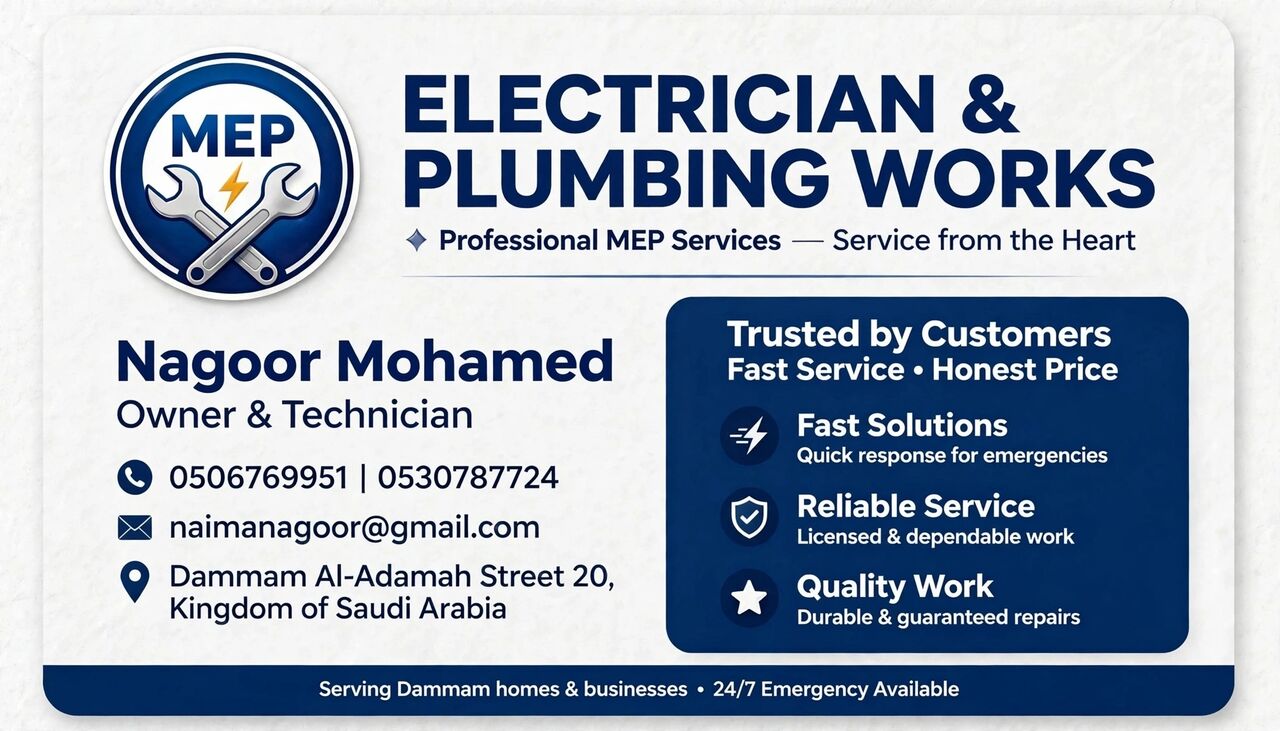 Dammam, Job Seekers, Nagoor.mohamed@gmail.com