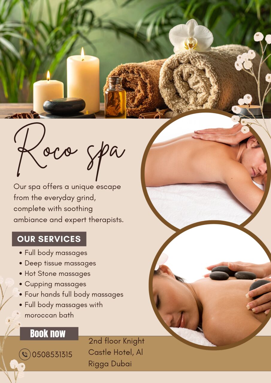 Al Rigga, Health, Premium Massage At Roco Spa