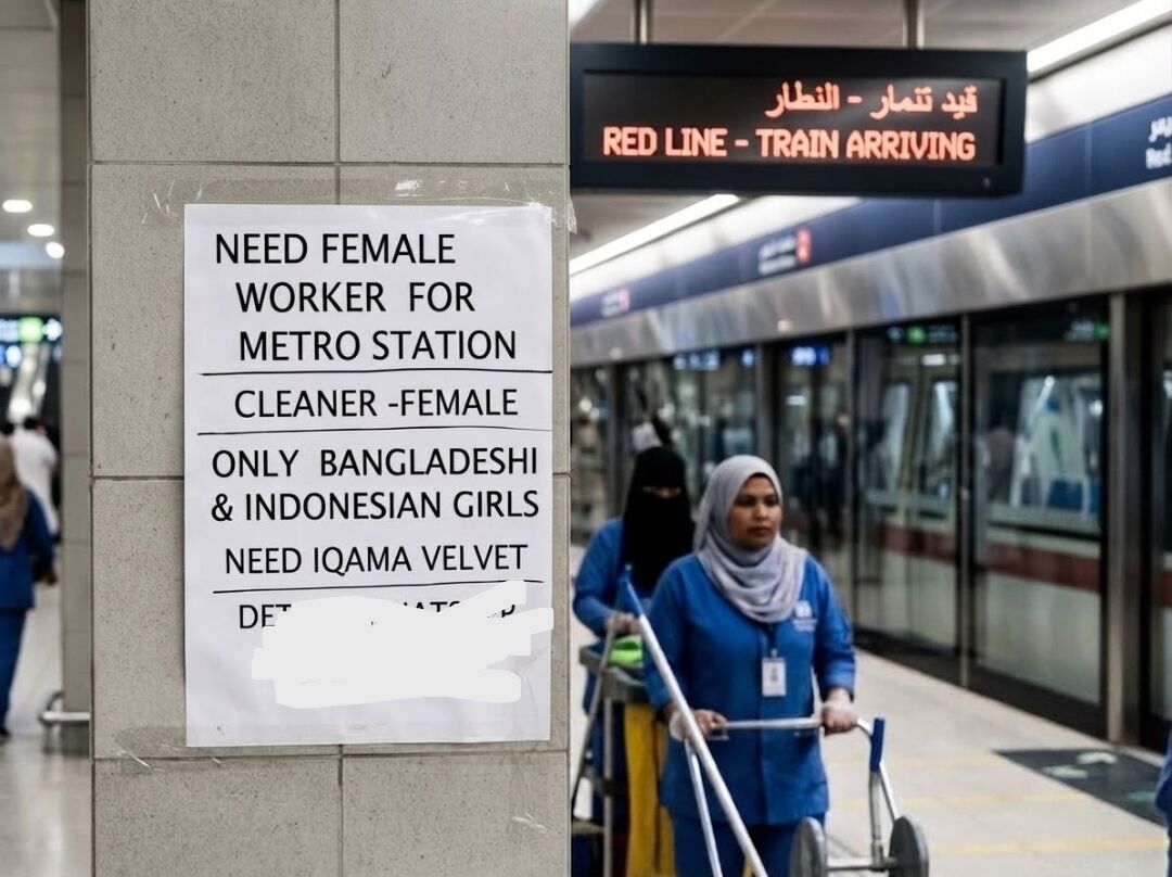 Riyadh, Jobs, Female Job Available- Riyadh Metro Rail Cleaner