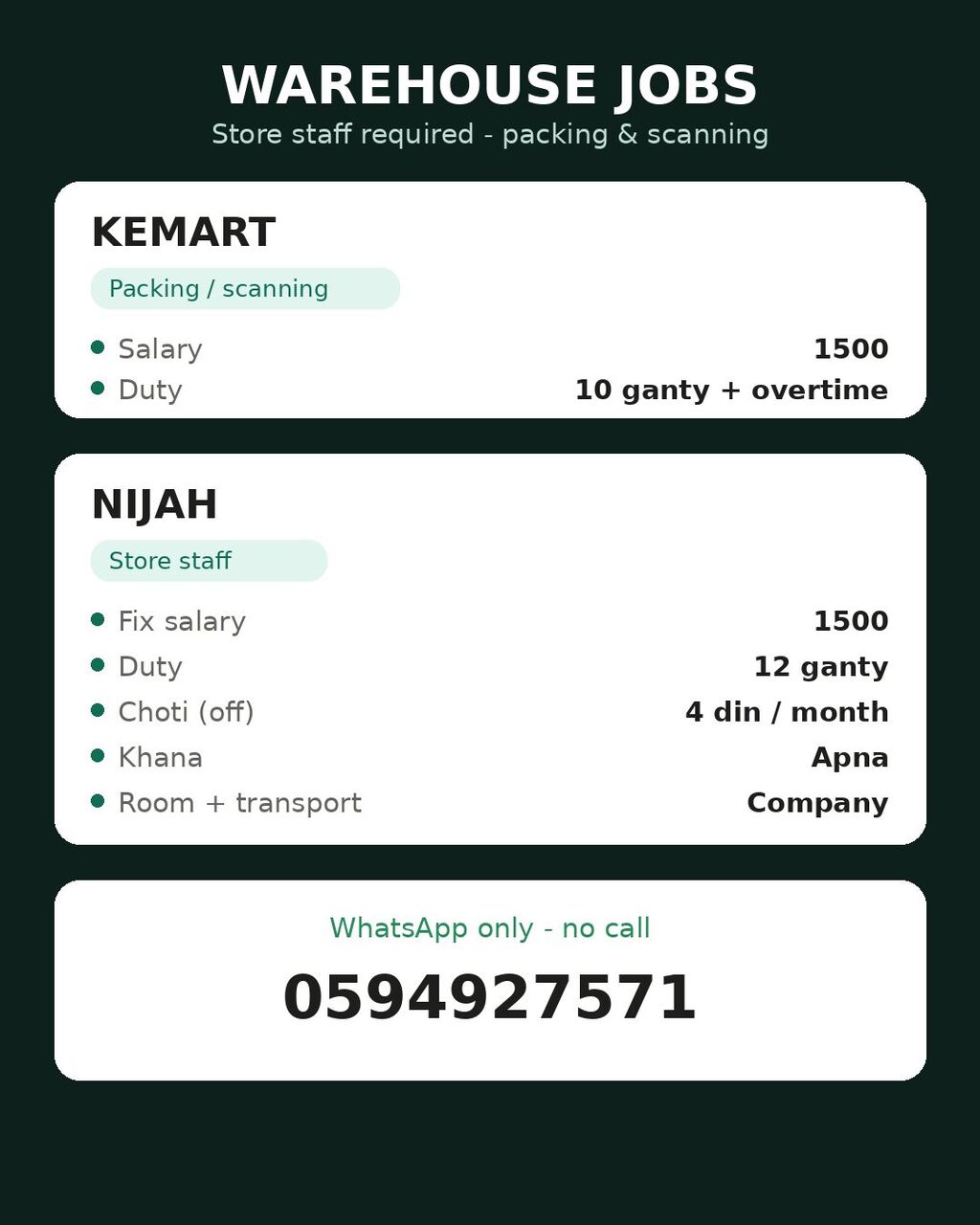Riyadh, Jobs, Hiring Packing And Scanning Workers