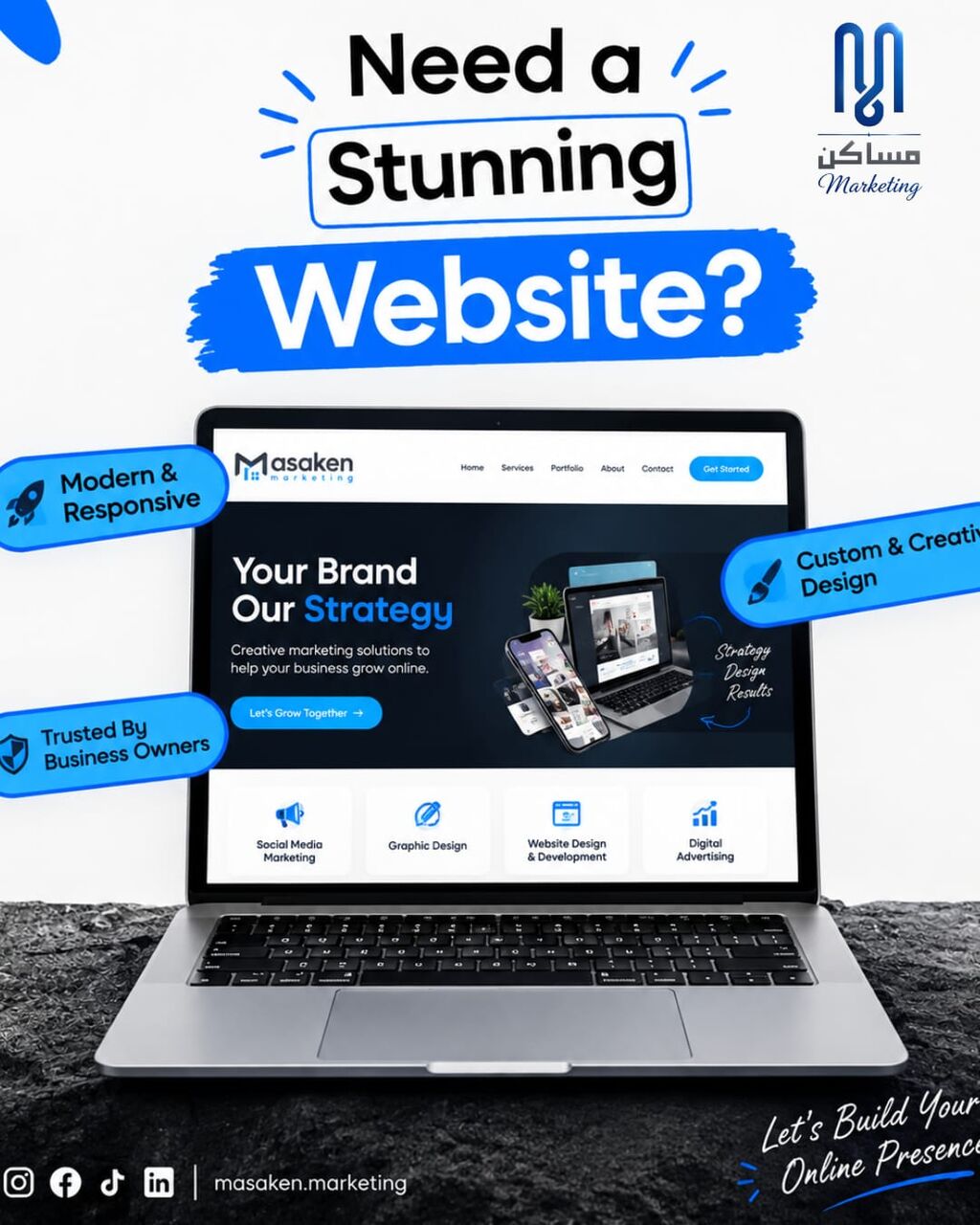 Dammam, Job Seekers, Social Media Marketing , Website Deaigning
