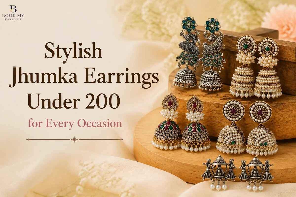 New Delhi, Clothing & Accessories, Stylish Jhumka Earrings Under 200 | Affordable Picks By BME