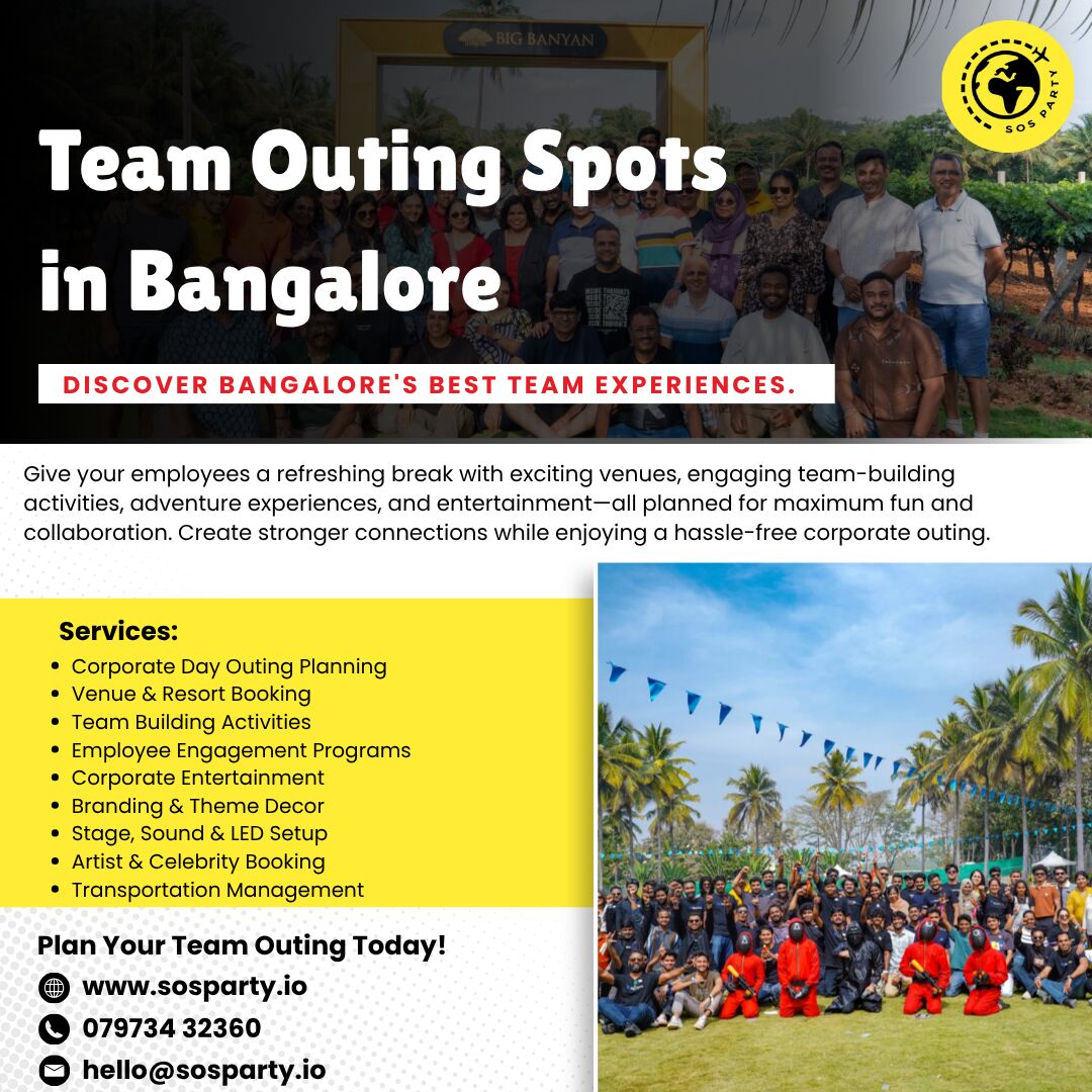 Bangalore, Event Planning, Team Outing In Bangalore