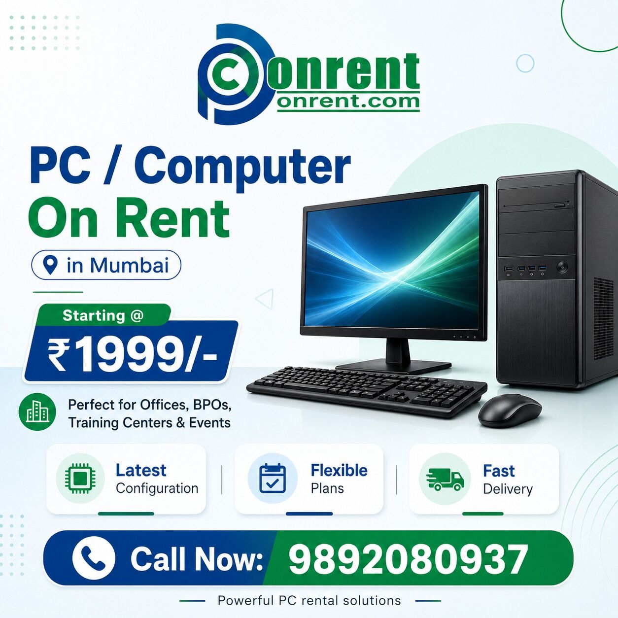 Mumbai, Electronics, INR 1999,  Rent A Graphic Computer On Start At Rs.1999/-